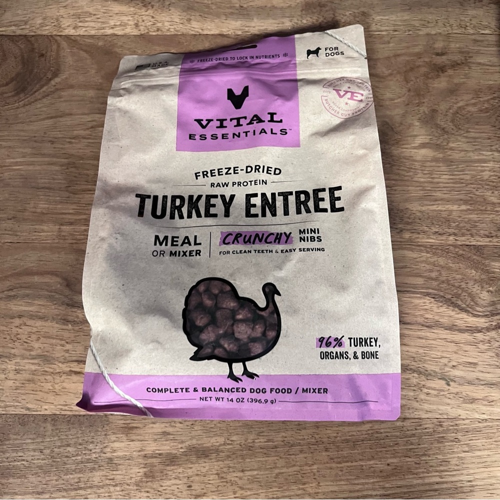 NIB Vital Essentials Freeze-Dried Turkey Entree